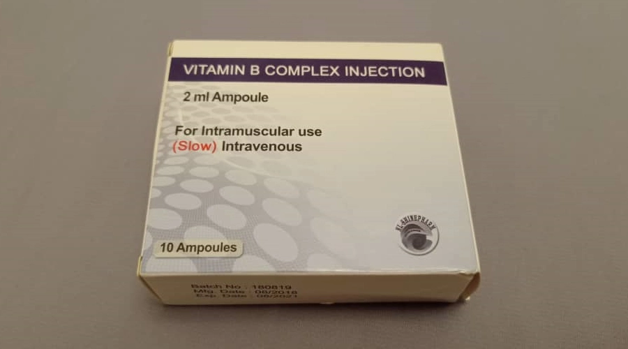 a box of vitamin b complex injections