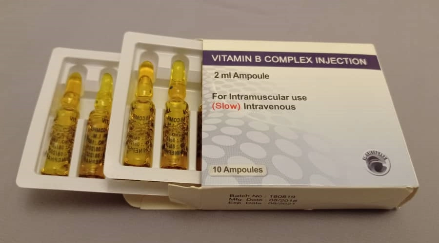 a box of vitamin b complex injections