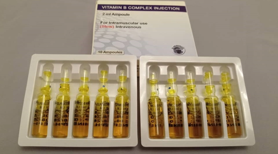 a box of vitamin b complex injections